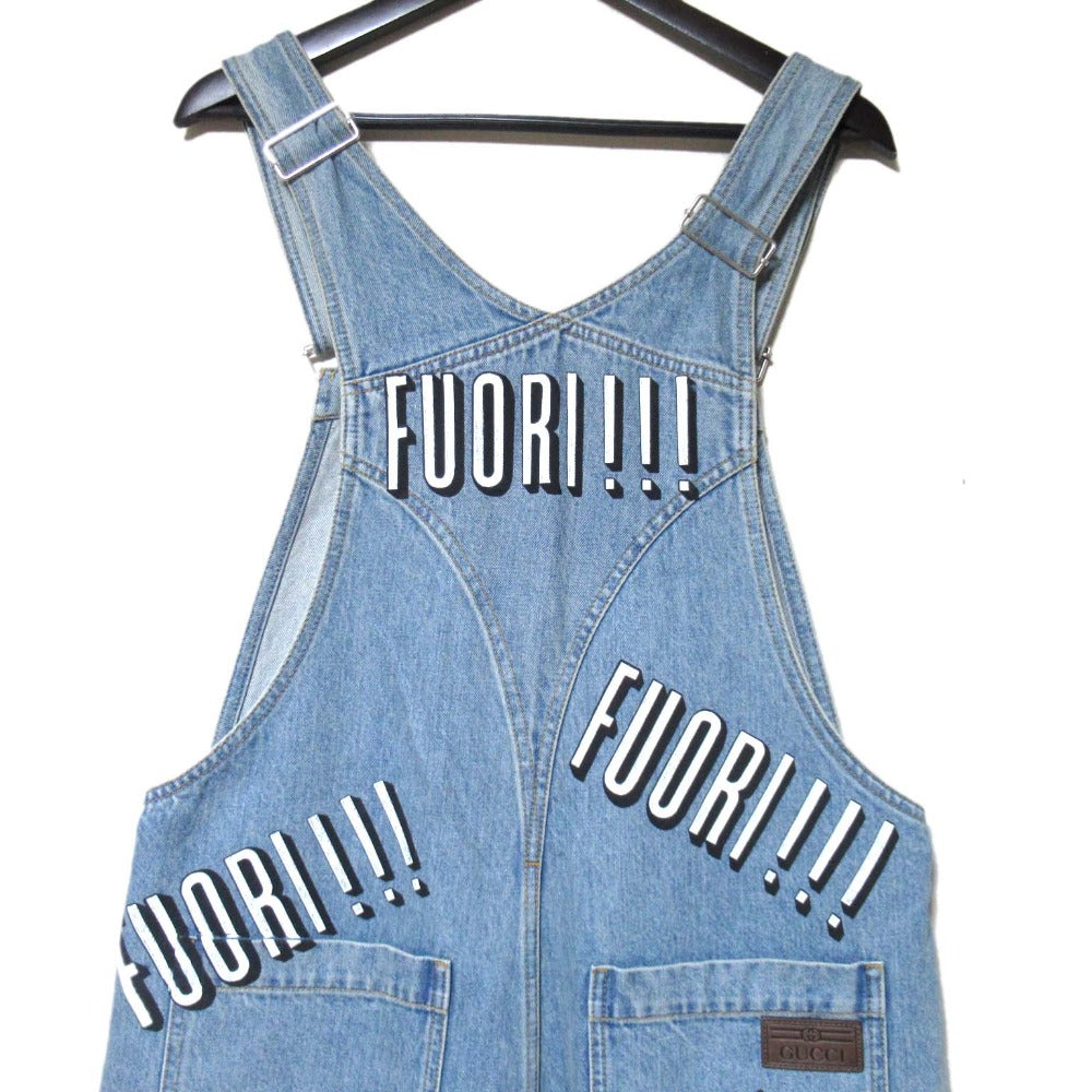 Gucci FUORI Print Denim Overall