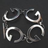 Gucci G Logo 925 Silver Bracelet