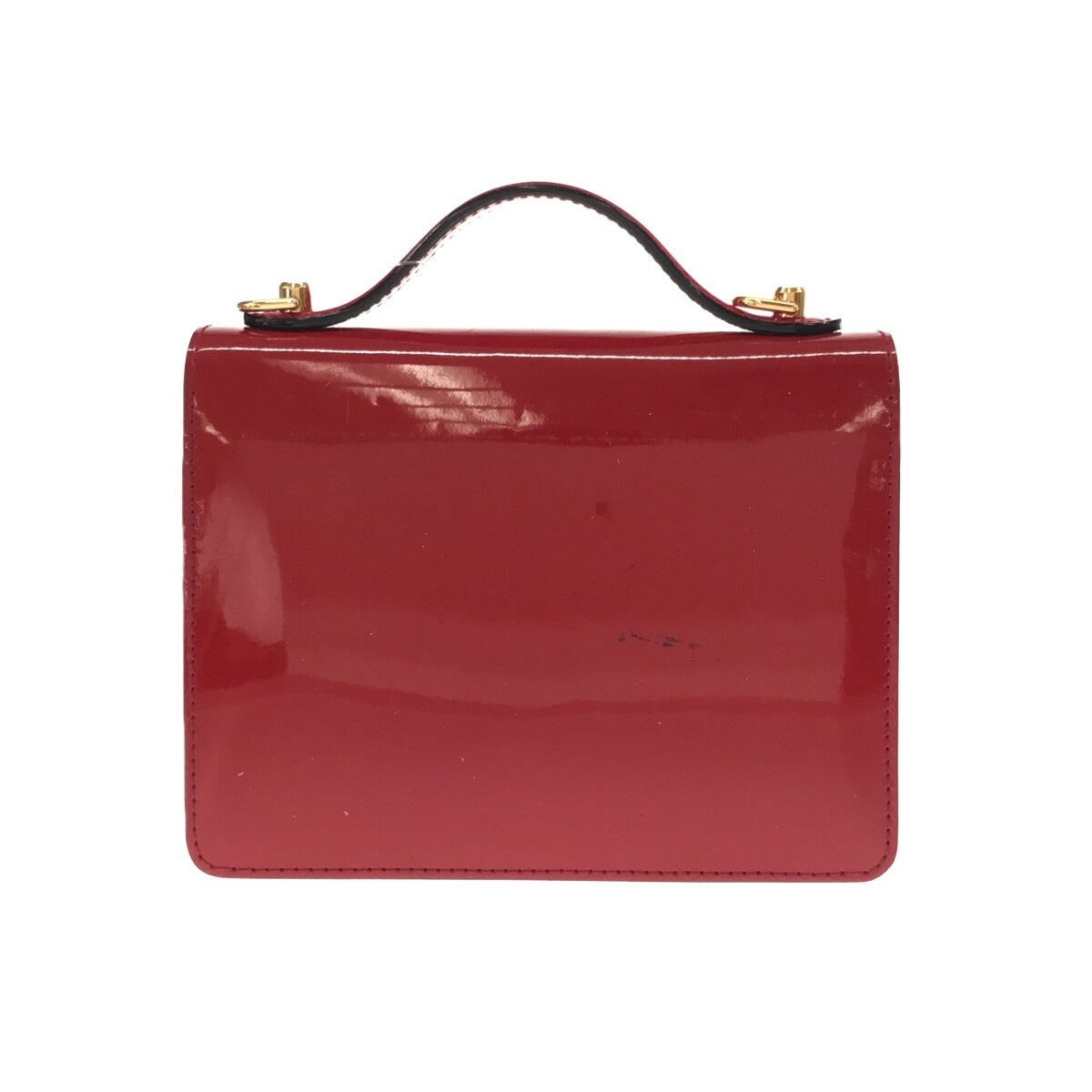 Louis Vuitton Monceau BB Handbag Rose Andian Patent Leather
