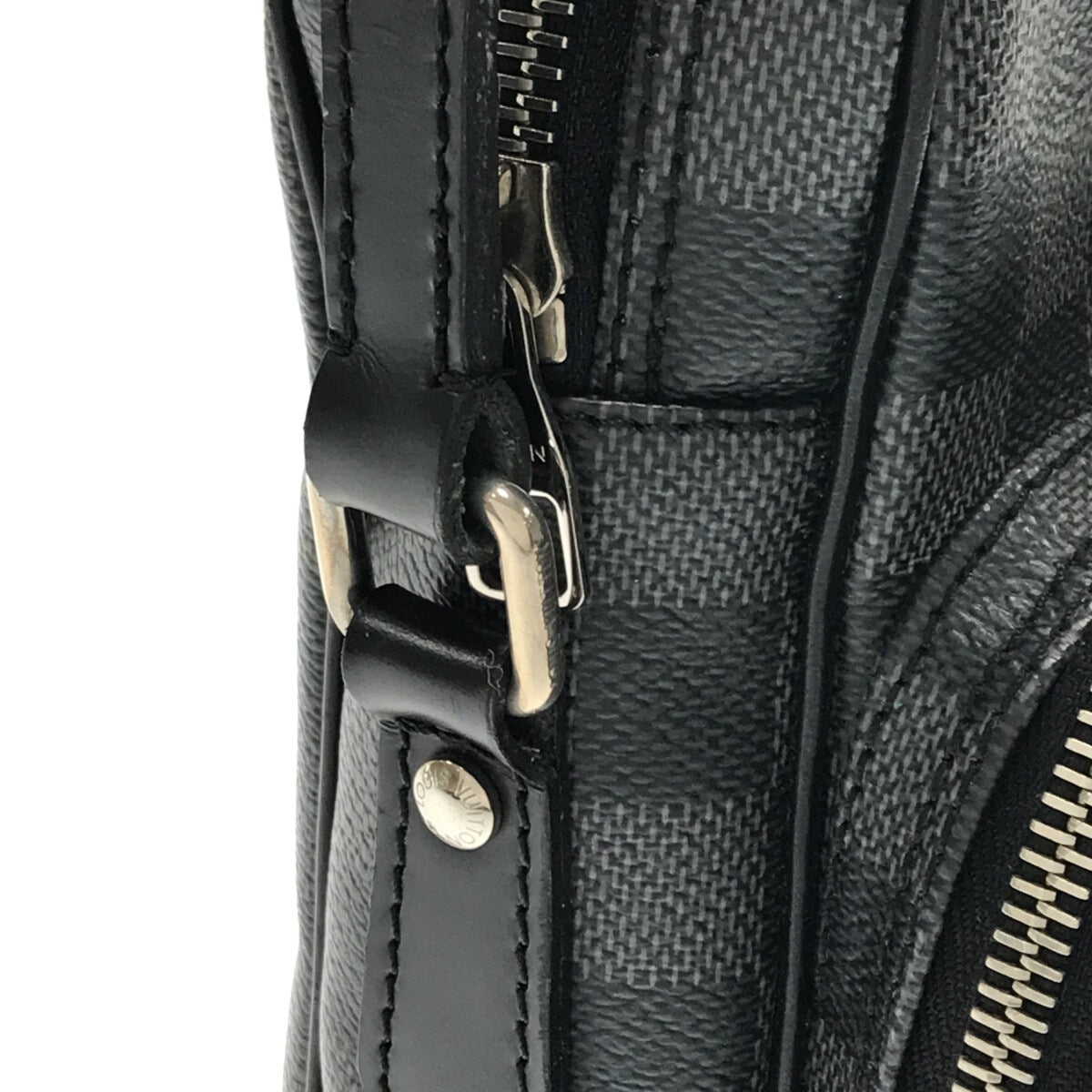 Louis Vuitton Rem Damier Graphite Canvas  Shoulder Bag