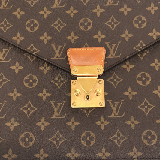 Louis Vuitton Monogram Canvas Serviette Consier Business Bag
