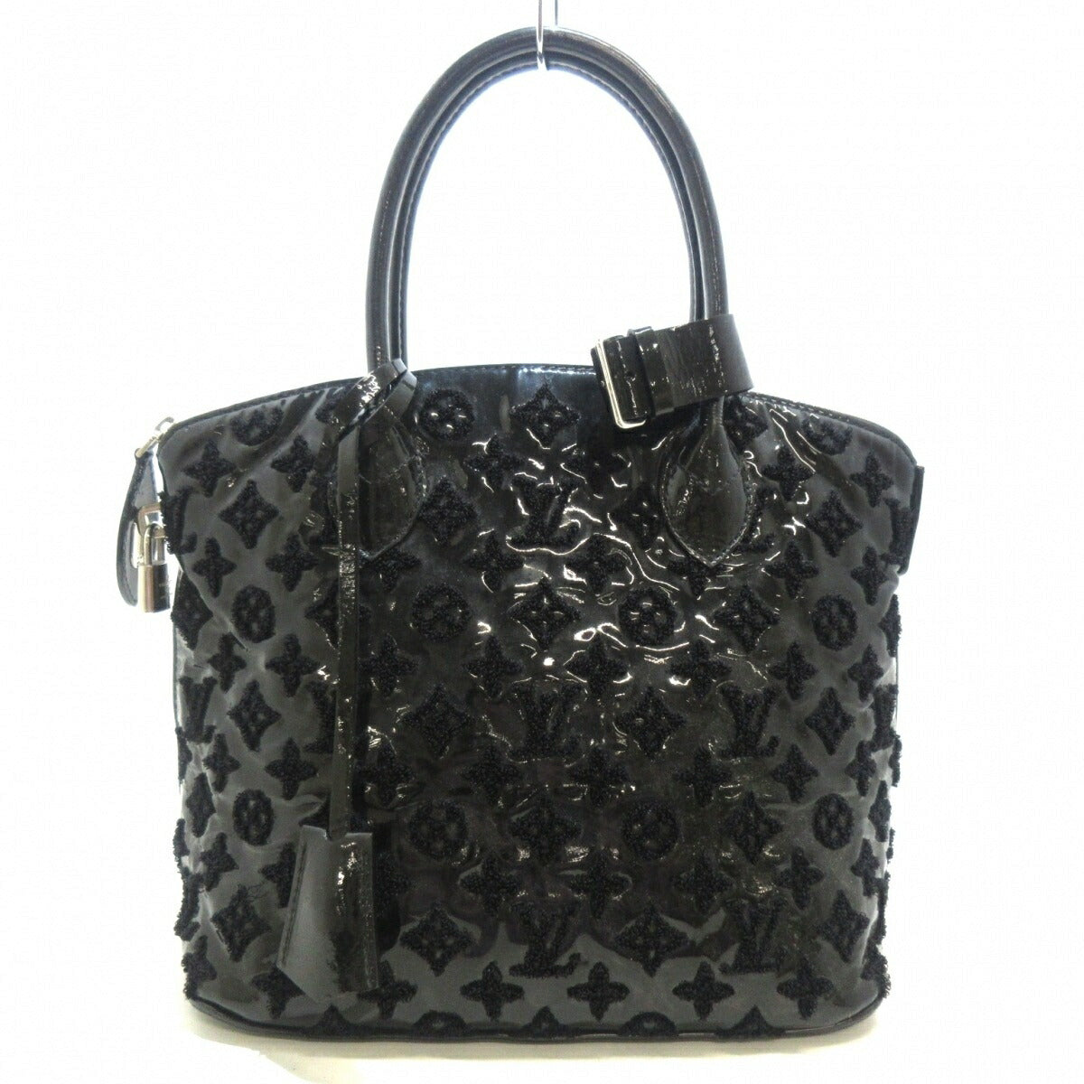 Louis Vuitton Lockit Patent Leather Embroidery Handbag