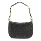 CHANEL Matelasse Caviar Skin Chain Shoulder Bag Black A20993