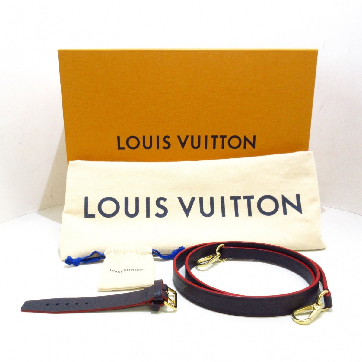 Louis Vuitton Montaigne BB Empreinte Leather Handbag Marine Rouge