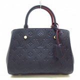 Louis Vuitton Montaigne BB Empreinte Leather Handbag Marine Rouge