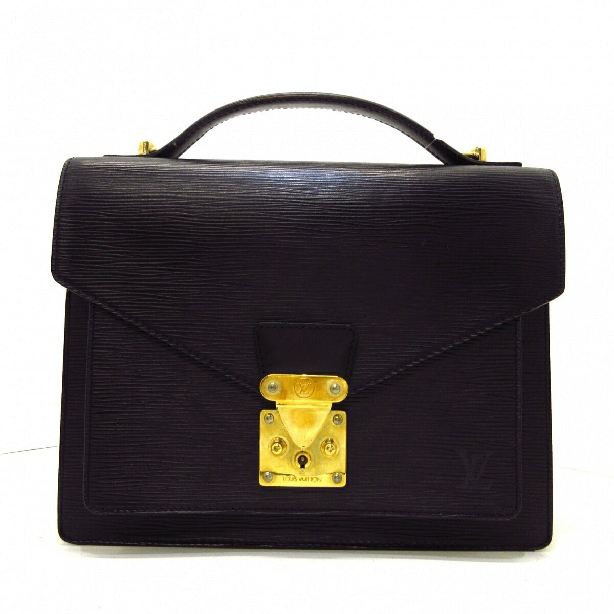 Louis Vuitton Monceau Epi Leather Handbag Black