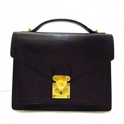 Louis Vuitton Monceau Epi Leather Handbag Black