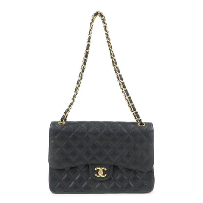 CHANEL Matelasse Caviar Skin Maxi 30 W Flap Shoulder Bag A58600