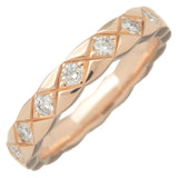 CHANEL COCO Crush Ring Mini 16P Diamond K18PG 750PG Rose Gold #46