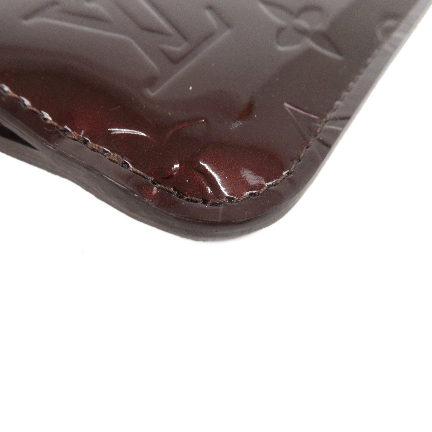 Louis Vuitton Vernis Pochette Cles NM Coin Case Amarante M93557