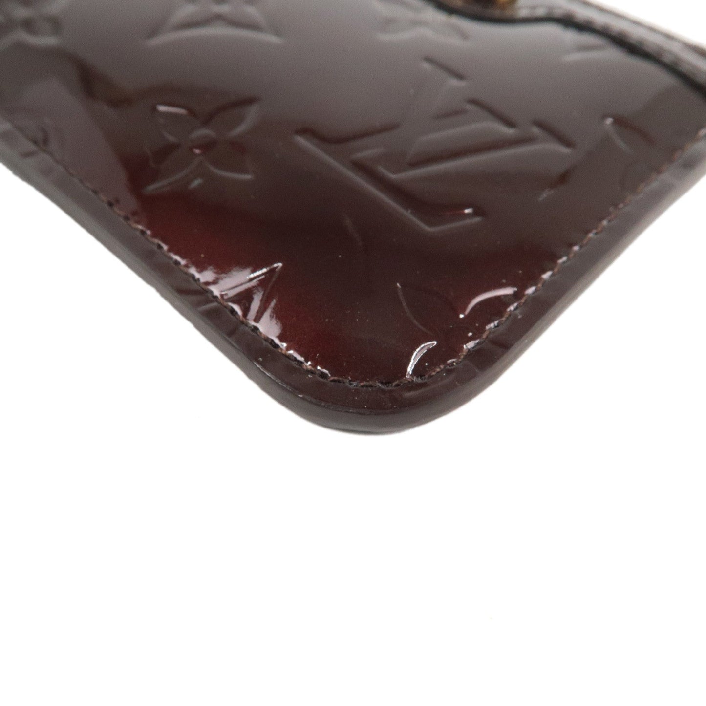 Louis Vuitton Vernis Pochette Cles NM Coin Case Amarante M93557