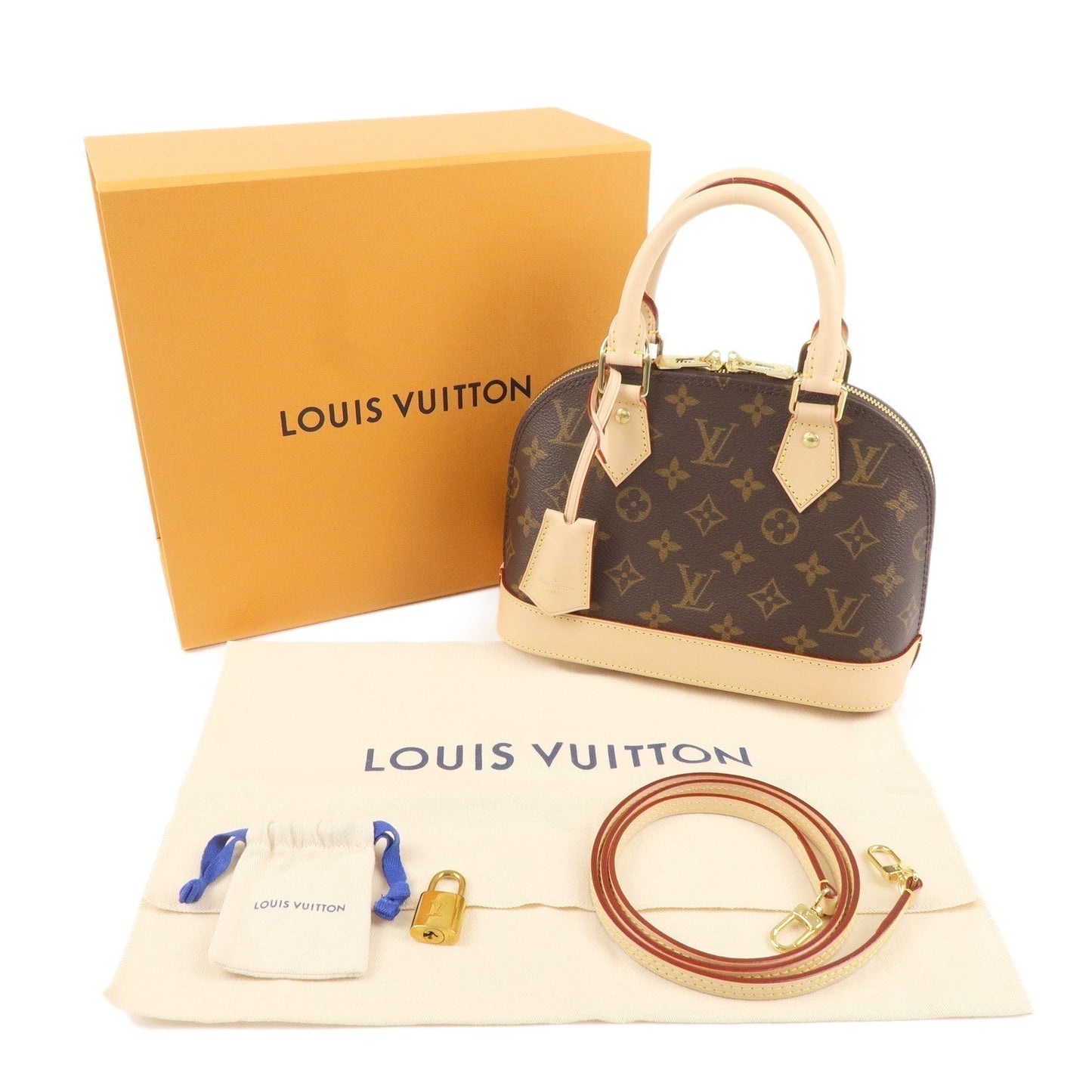 Louis Vuitton Monogram Alma BB 2Way Hand Bag Shoulder Bag M53152