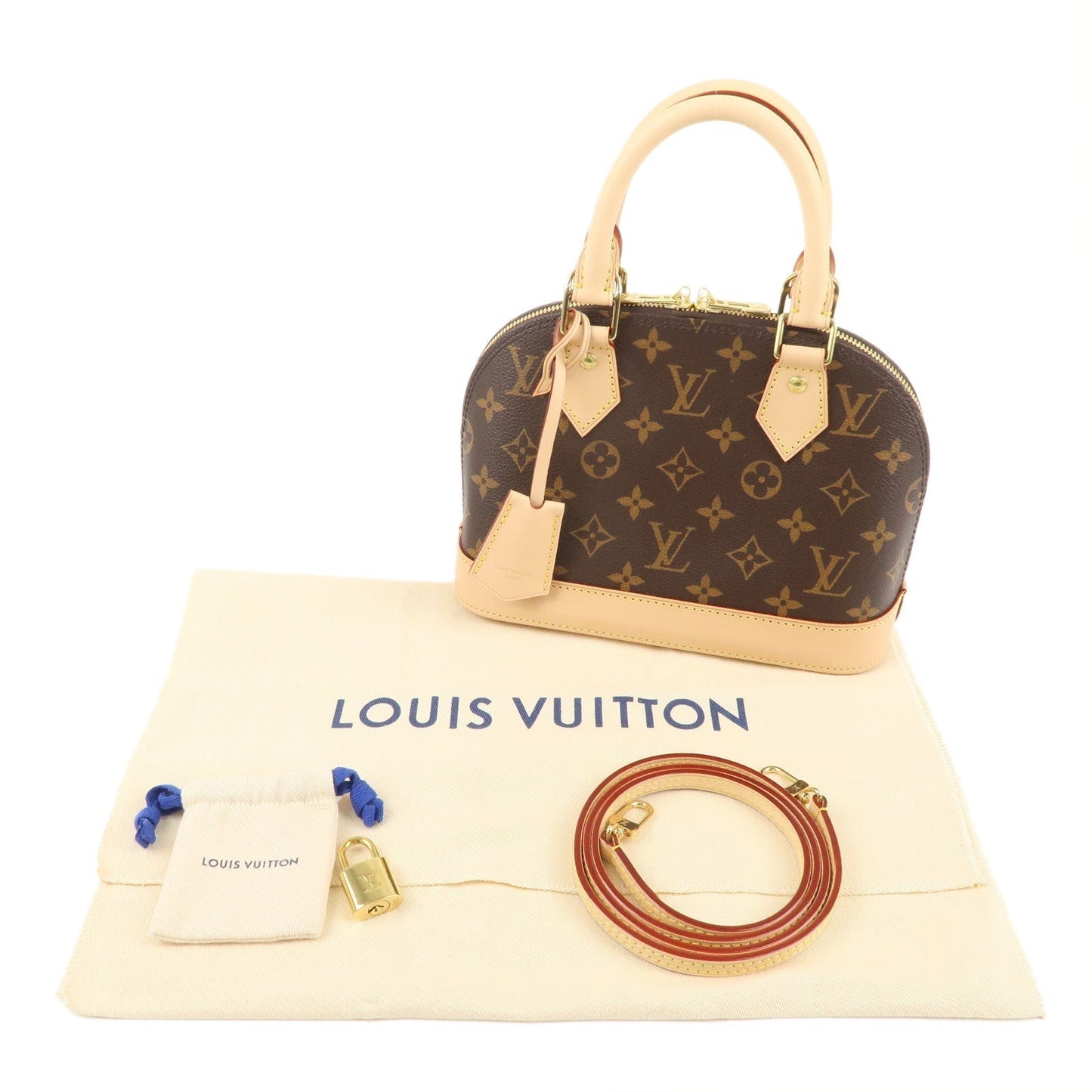 Louis Vuitton Monogram Alma BB 2Way Hand Bag Shoulder Bag M53152