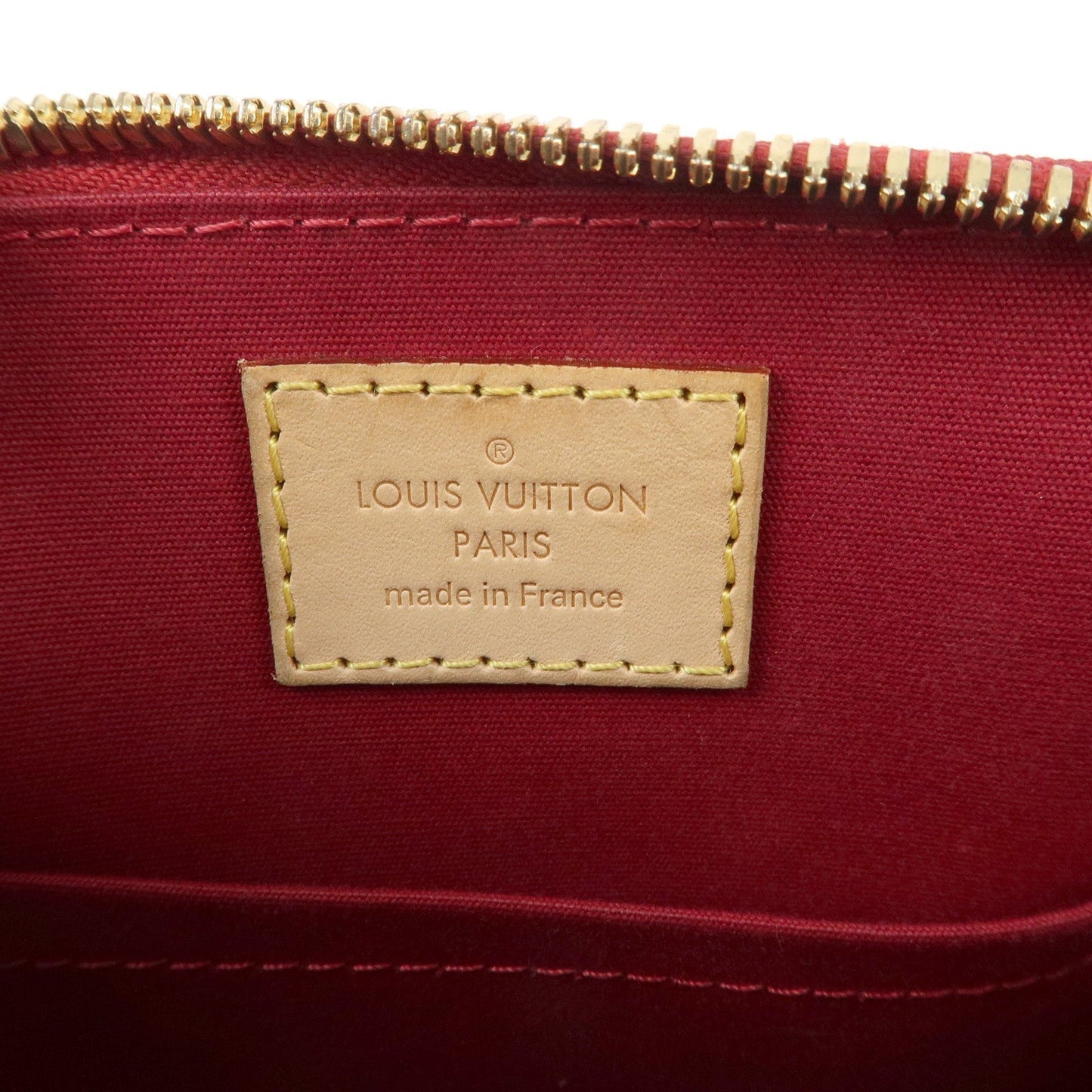 Louis Vuitton Monogram Vernis Alma BB 2Way Shoulder Bag Red M91606