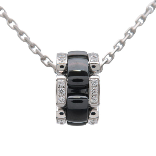 CHANEL Ultra Collection Diamond Necklace K18WG White Gold Ceramic