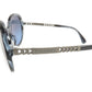 CHANEL Plastic Metal Chain Motif Sunglasses 56??20 140 Black 5353-A  d
