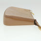 LOUIS VUITTON Vernis Pochette Accessoires Pouch Rose Velours M91575 Auth 37888