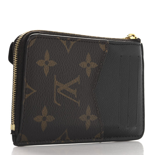 Louis Vuitton Monogram Recto Verso Card Holder Black