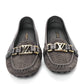 Louis Vuitton Suede Woven Oxford Loafers Brown