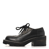 Louis Vuitton Monogram Calfskin Beaubourg Platform Derby Shoes Brown