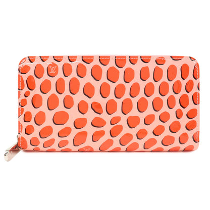 Louis Vuitton Monogram Vernis Jungle Dot Zippy Wallet Pink M41912