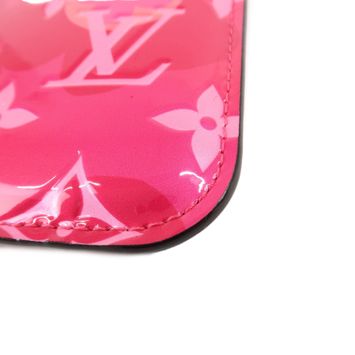Louis Vuitton Monogram Vernis Pochette Cles Coin Case Flora M90586