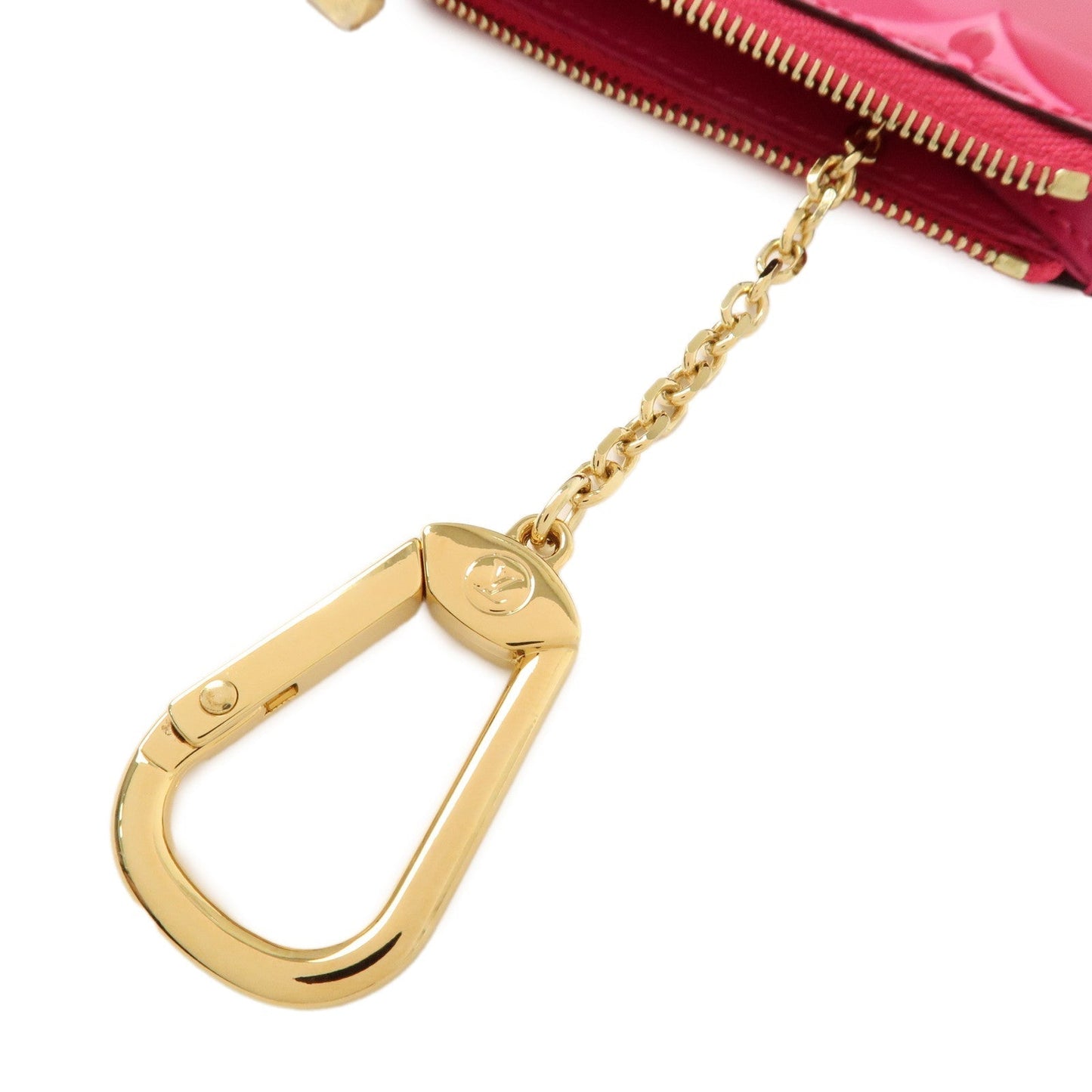Louis Vuitton Monogram Vernis Pochette Cles Coin Case Flora M90586