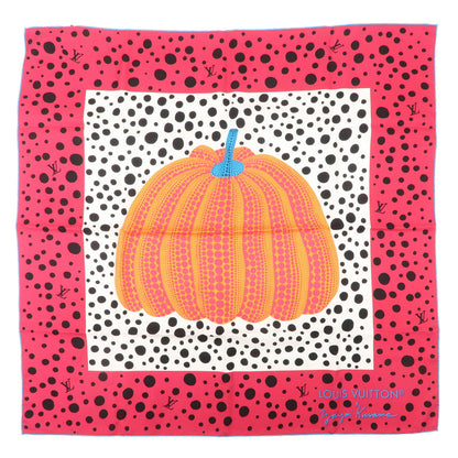 Louis Vuitton Yayoi Kusama Scarf Pumpkin Fuchsia M78394