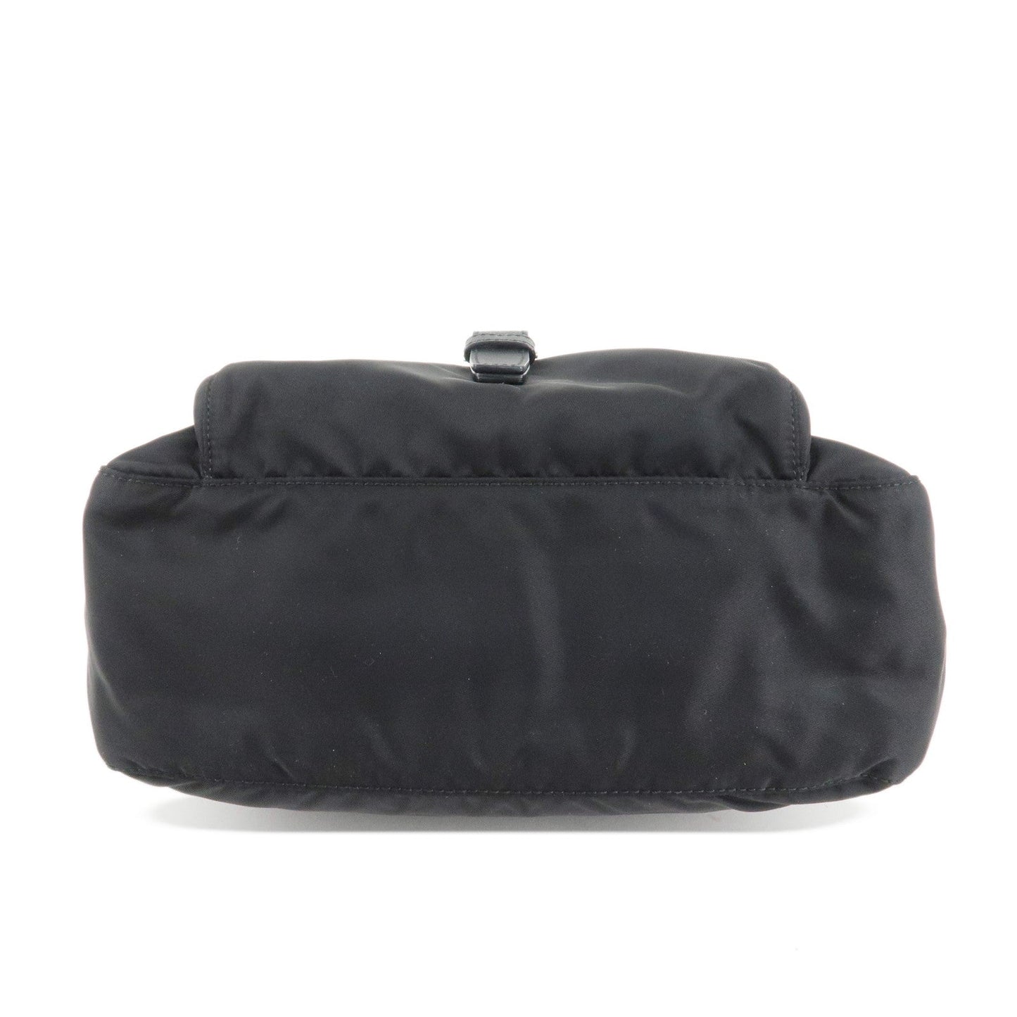 PRADA Logo Nylon Leather Shoulder Bag NERO Black 1BD994  d