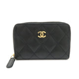 CHANEL Matelasse Caviar Skin Classic Zippy Coin Case AP0216  d