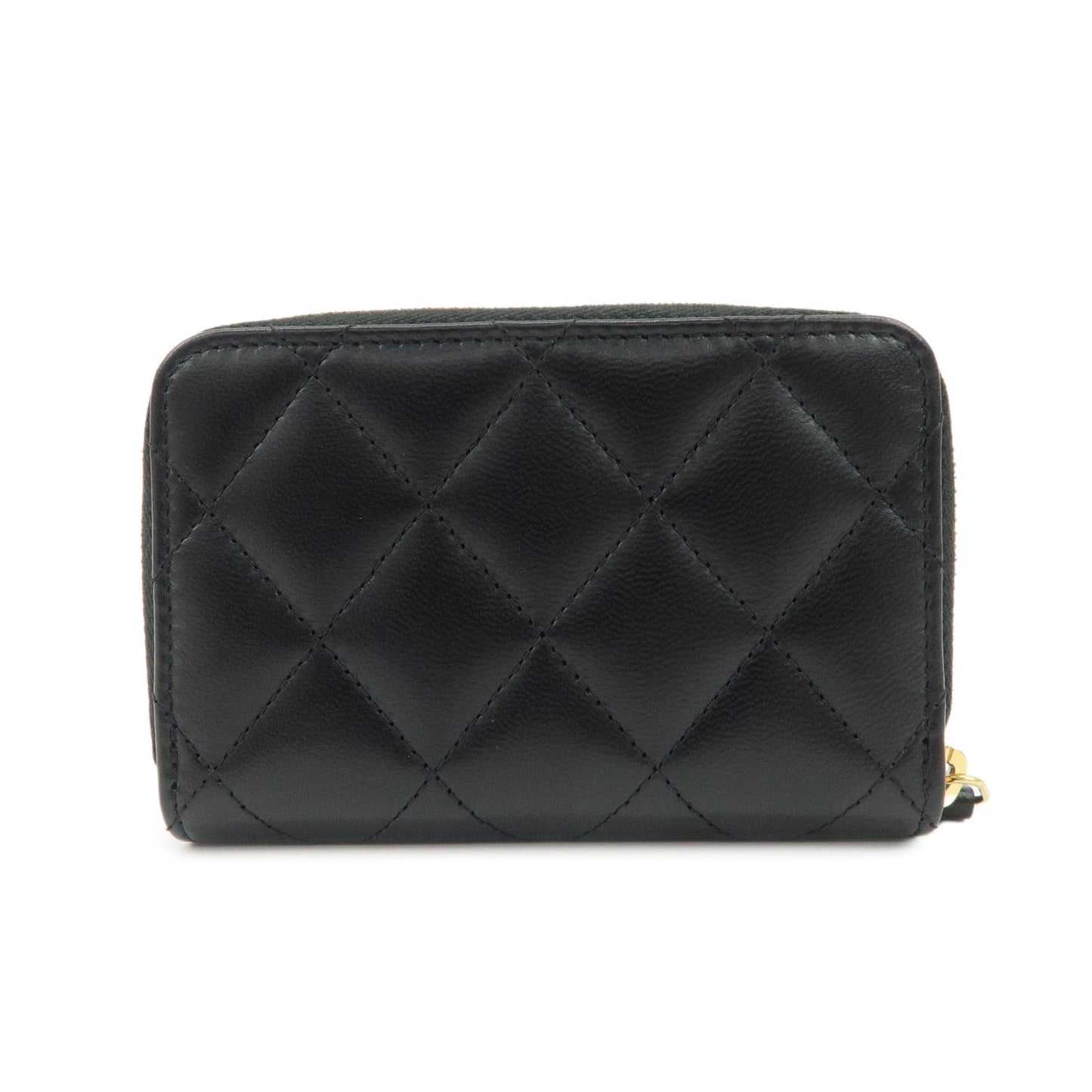 CHANEL Matelasse Caviar Skin Classic Zippy Coin Case AP0216  d