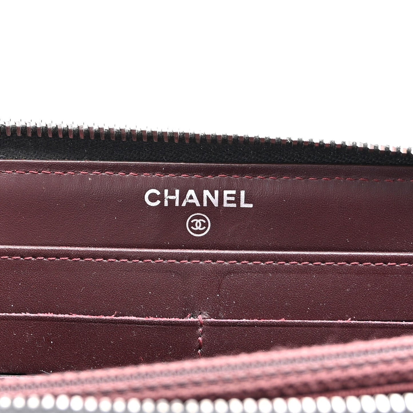 Amelia Caviar Quilted Large Gusset Zip Around Wallet Black
