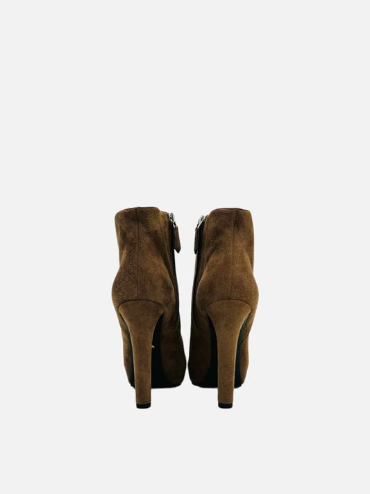 PRADA Platform Brown Size EU 35.5 Ankle Boots