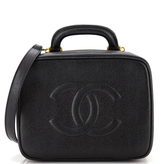 CHANEL   Timeless Zip Around Vanity Case Caviar Medium