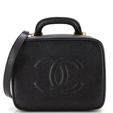 CHANEL   Timeless Zip Around Vanity Case Caviar Medium
