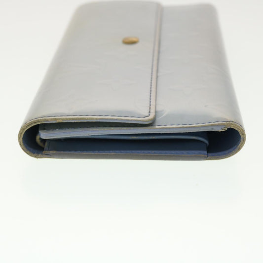 LOUIS VUITTON Vernis Porte Tresor International Wallet Lavande M91245 Auth 39472