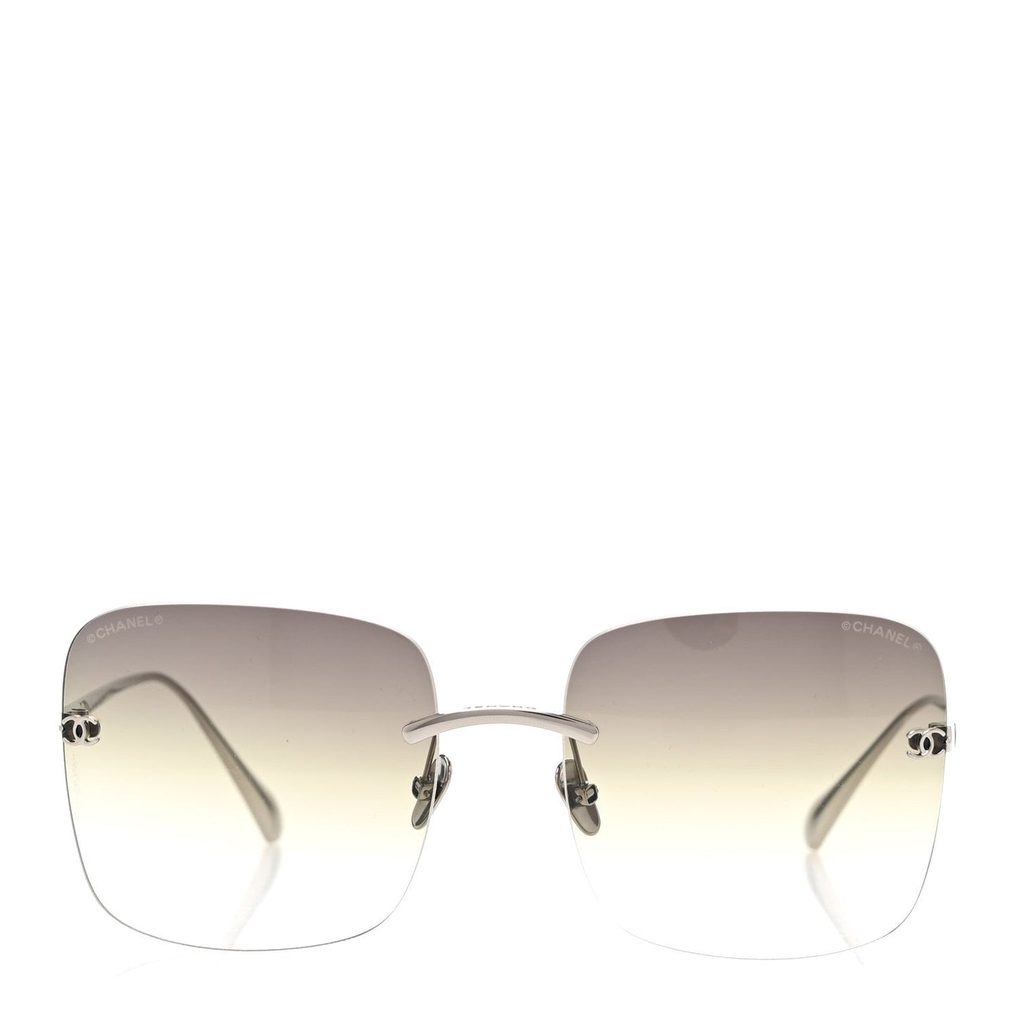 Amelia Titanium Rimless Square Sunglasses 4287-T Silver
