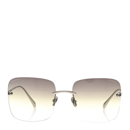 Amelia Titanium Rimless Square Sunglasses 4287-T Silver