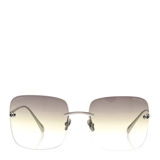 Amelia Titanium Rimless Square Sunglasses 4287-T Silver