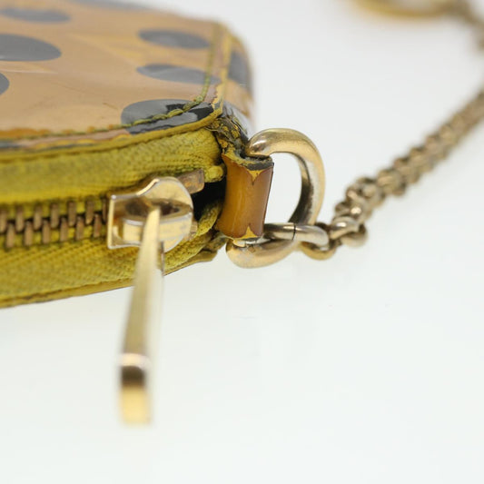 LOUIS VUITTON Vernis Yayoi Kusama Porte Monnaie Chapo Purse M91569 LV Auth 39682