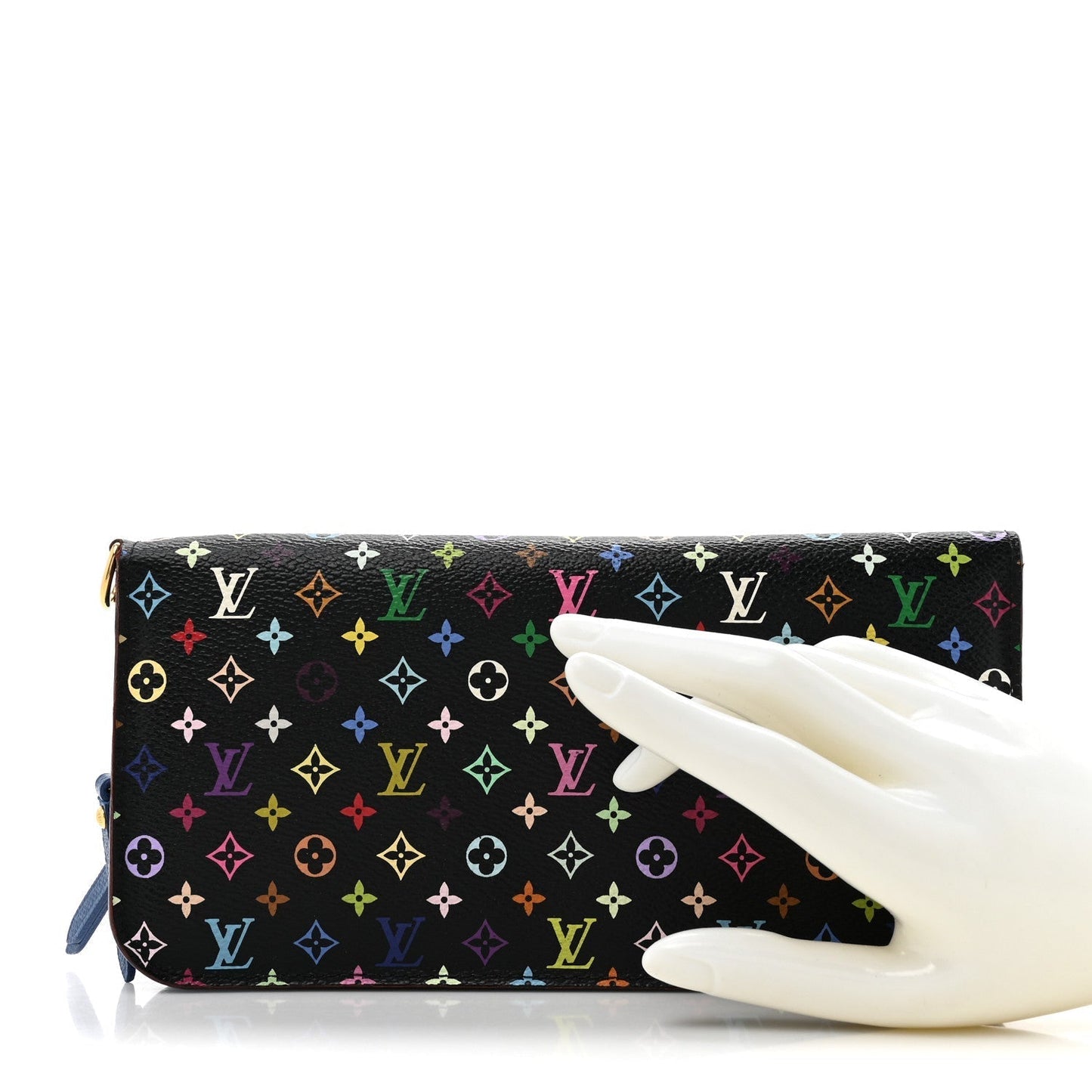 Louis Vuitton Monogram Multicolor Insolite Wallet Black Bleuet