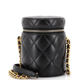 CHANEL Side Note Vanity Case Quilted Lambskin Small