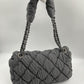 Chanel Striped Bubble Quilted Shoulder Bag