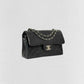 CHANEL Classic Double Flap Black Quilted Shoulder Bag