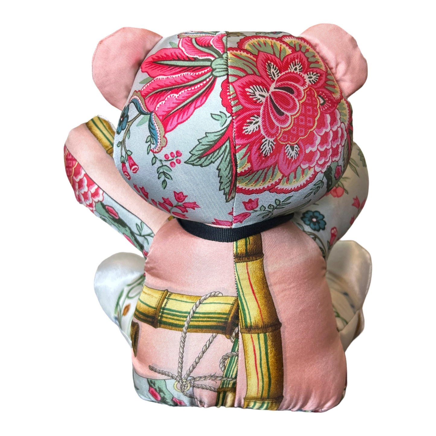 Chinoiserie   Silk Scarf Tender Teddy Bear