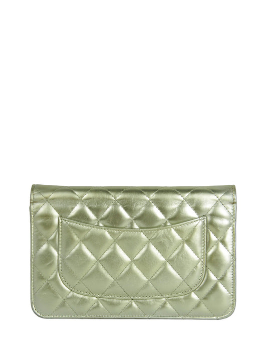 Chanel Gold Leather Reissue WOC Crossbody Bag