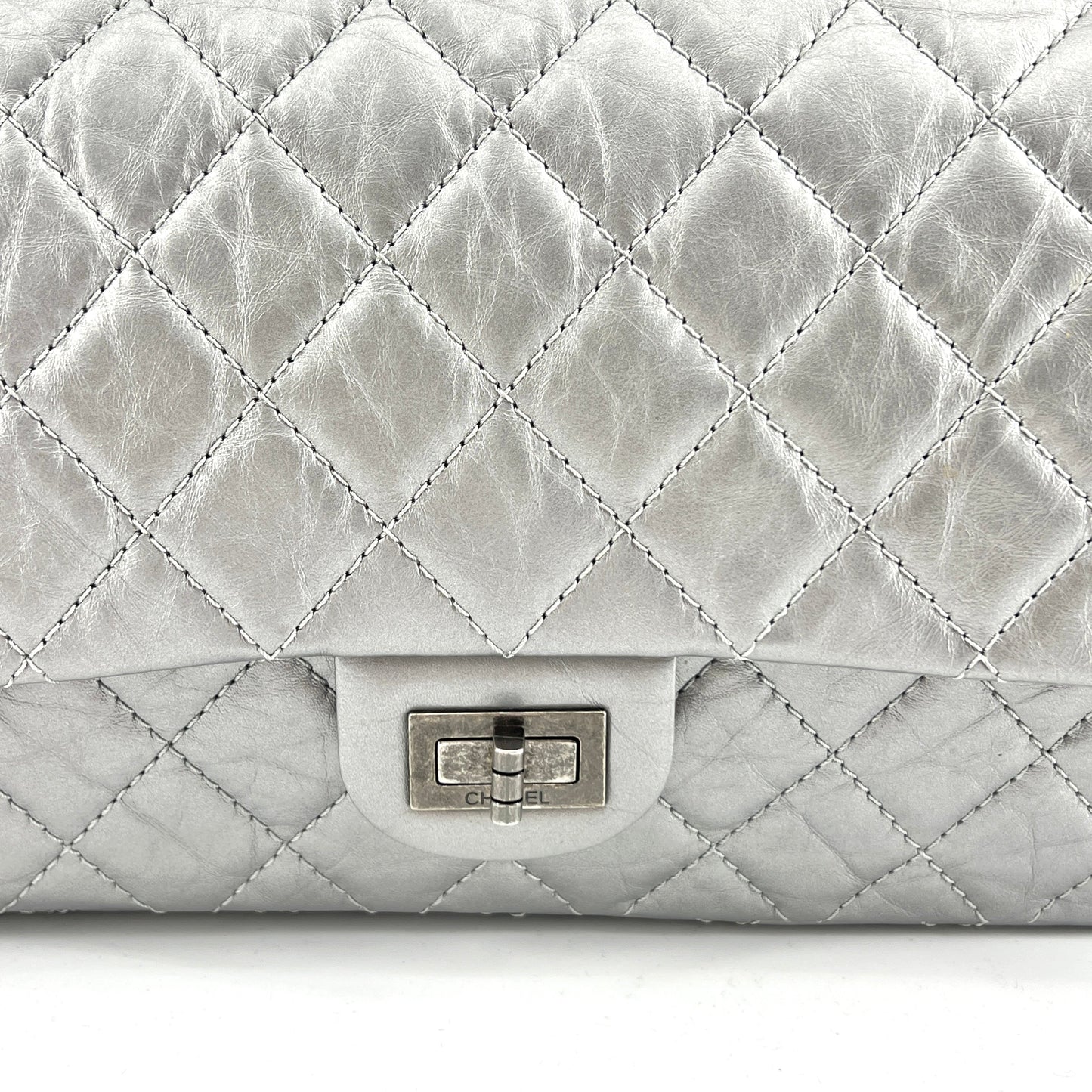 Chanel 2.55 Flap Bag Silver