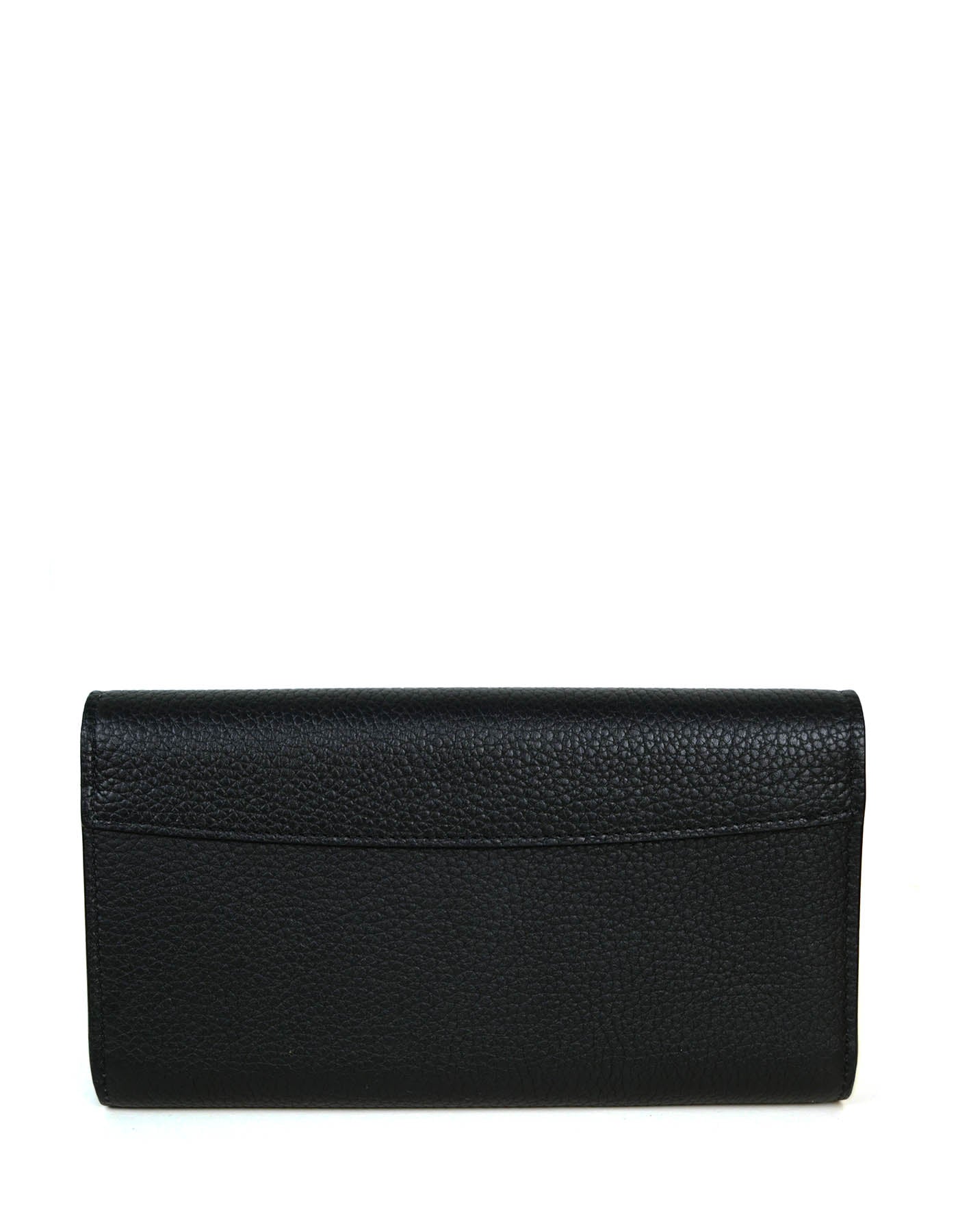 Louis Vuitton Black Leather Capucines Studded Wallet