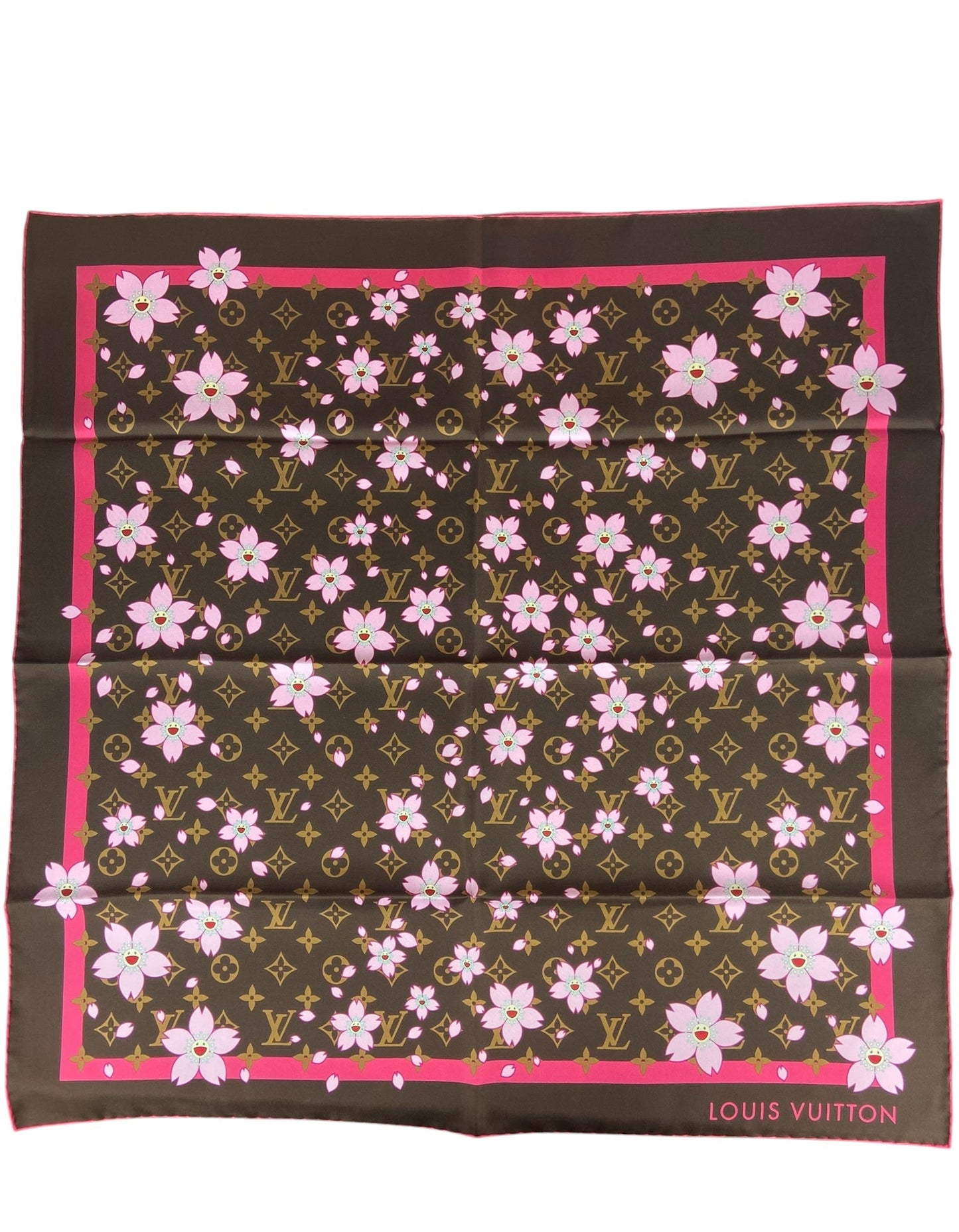 Louis Vuitton × Takashi Murakami Cherry Blossom 70 Scarf