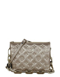 Louis Vuitton Gold Embossed Monogram Coussin BB Crossbody